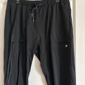 Fabletics Men's Black Jogger Pants with Drawstring